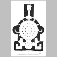 Plan de la crypte de la cathédrale Saint-Bénigne, d'après Viollet-le-Duc, Wikipedia.bmp